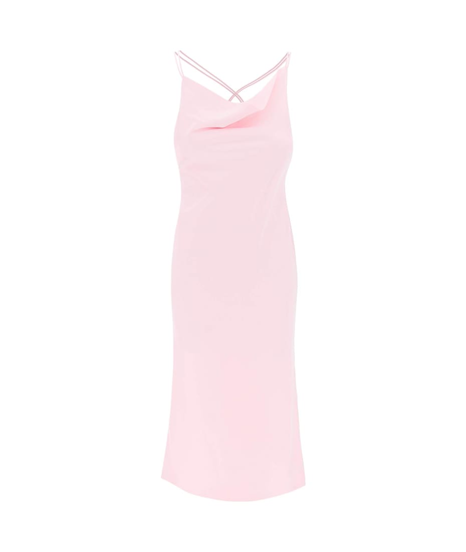 Rotate by Birger Christensen Satin Open-back Midi Slip Dress | italist,  ALWAYS LIKE A SALE
