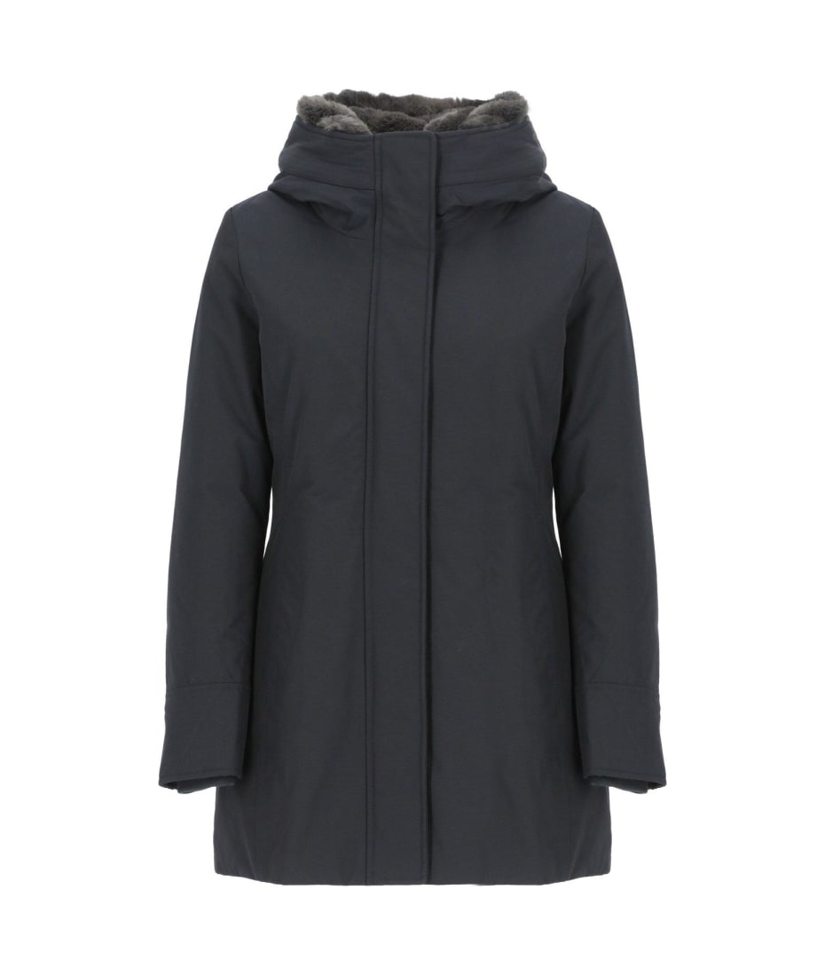【送料&関税込】Woolrich Logo-patch Zip-up Padded Coat Woolrich Logo-patch Zip-up Padded Coat | italist
