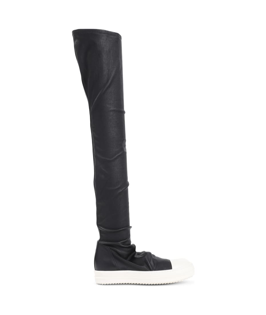 Rick owens knee high sneaker on sale