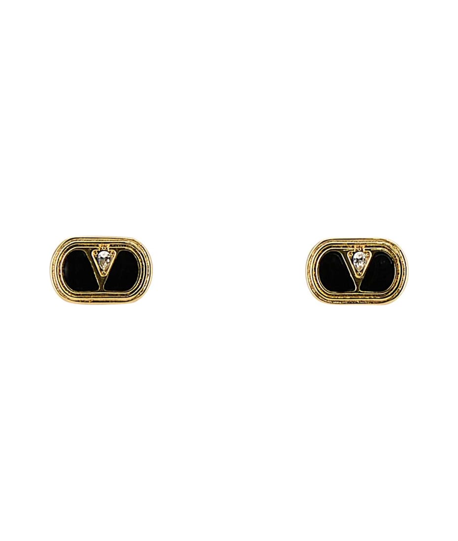 ピアス Valentino Garavani Two-Tone Enamel And l Vlogo Earrings Valentino Garavani Two-tone Enamel And Metal Vlogo Earrings