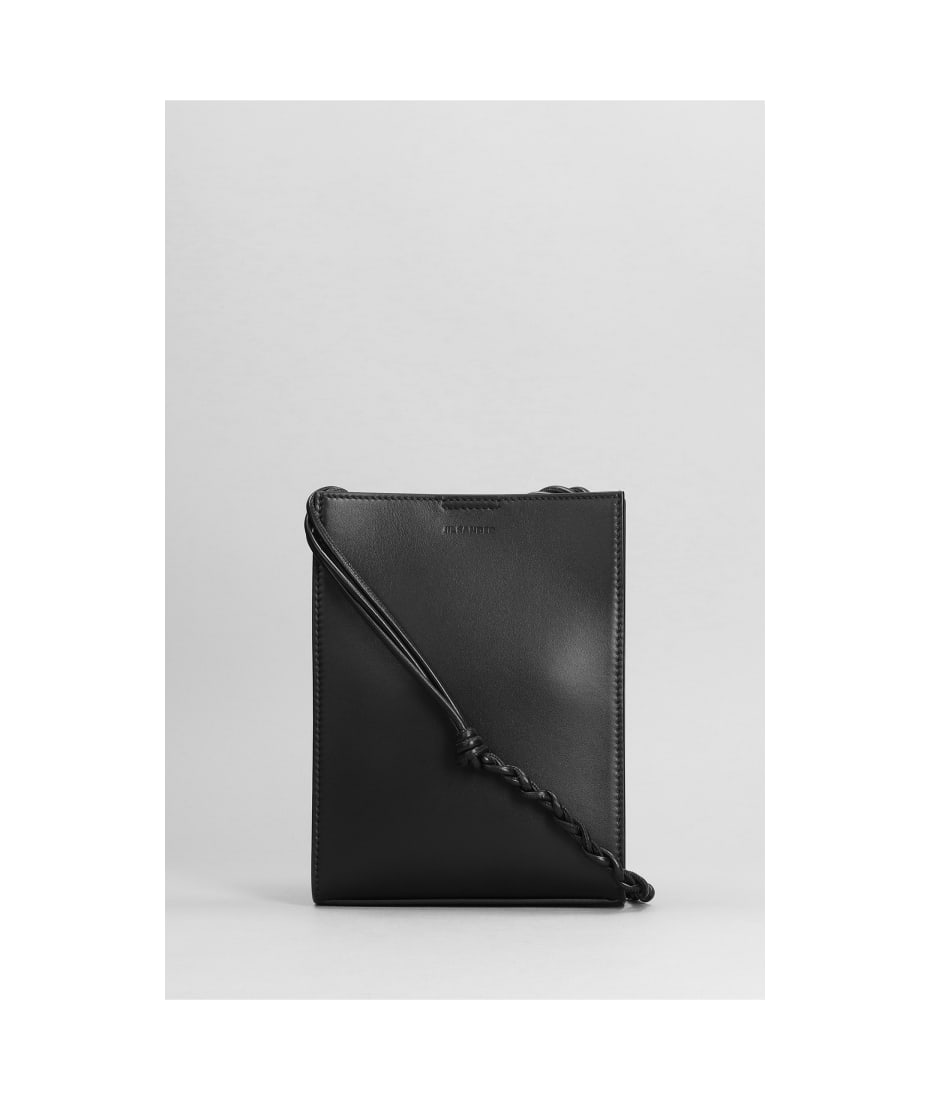 Jil Sander Tangle Sm Shoulder Bag In Black Leather | italist