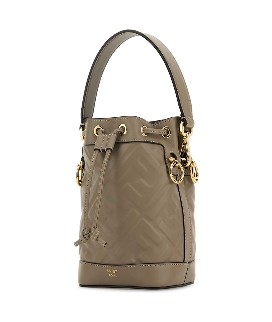 ショルダーバッグ・ポシェット FENDI DOVE GREY MESH MINI MON TRESOR BUCKET BAG Mon Tresor Fabric Gray | Fendi