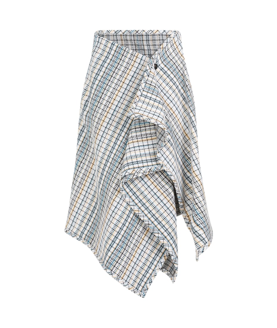 ボッテガヴェネタ Bottega Veneta Cotton Check Skirt Bottega Veneta Cotton Check Skirt | italist