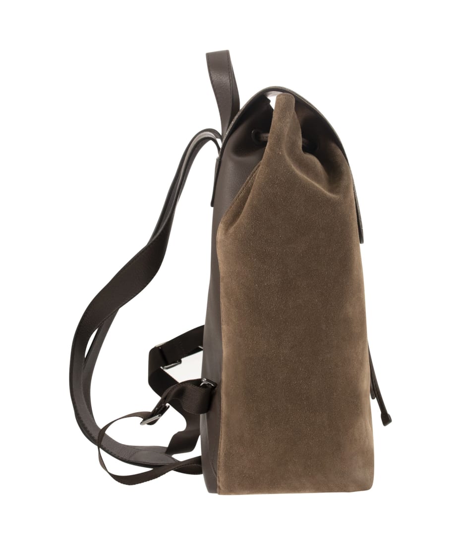 Brunello Cucinelli Suede Backpack With 