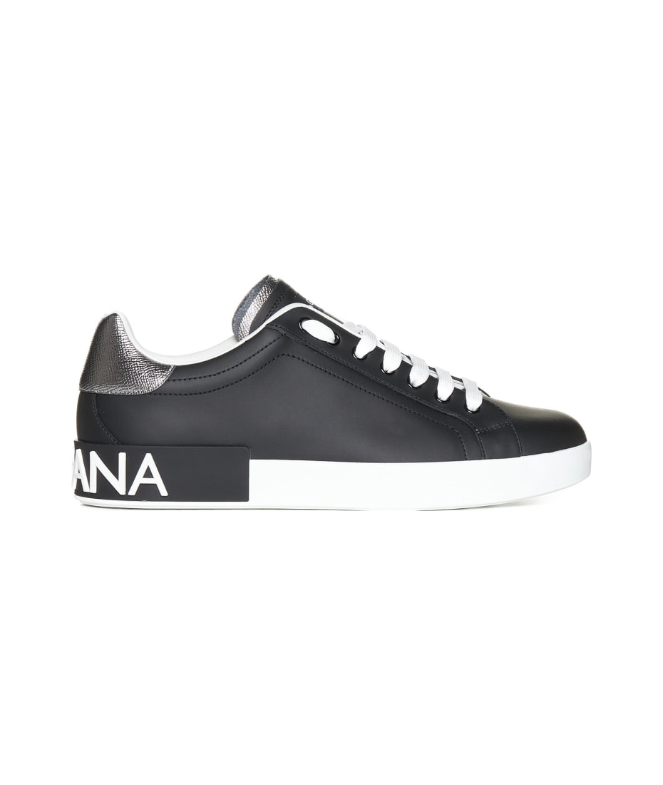 Dolce Gabbana Portofino Spoiler Leather Low-top Sneakers