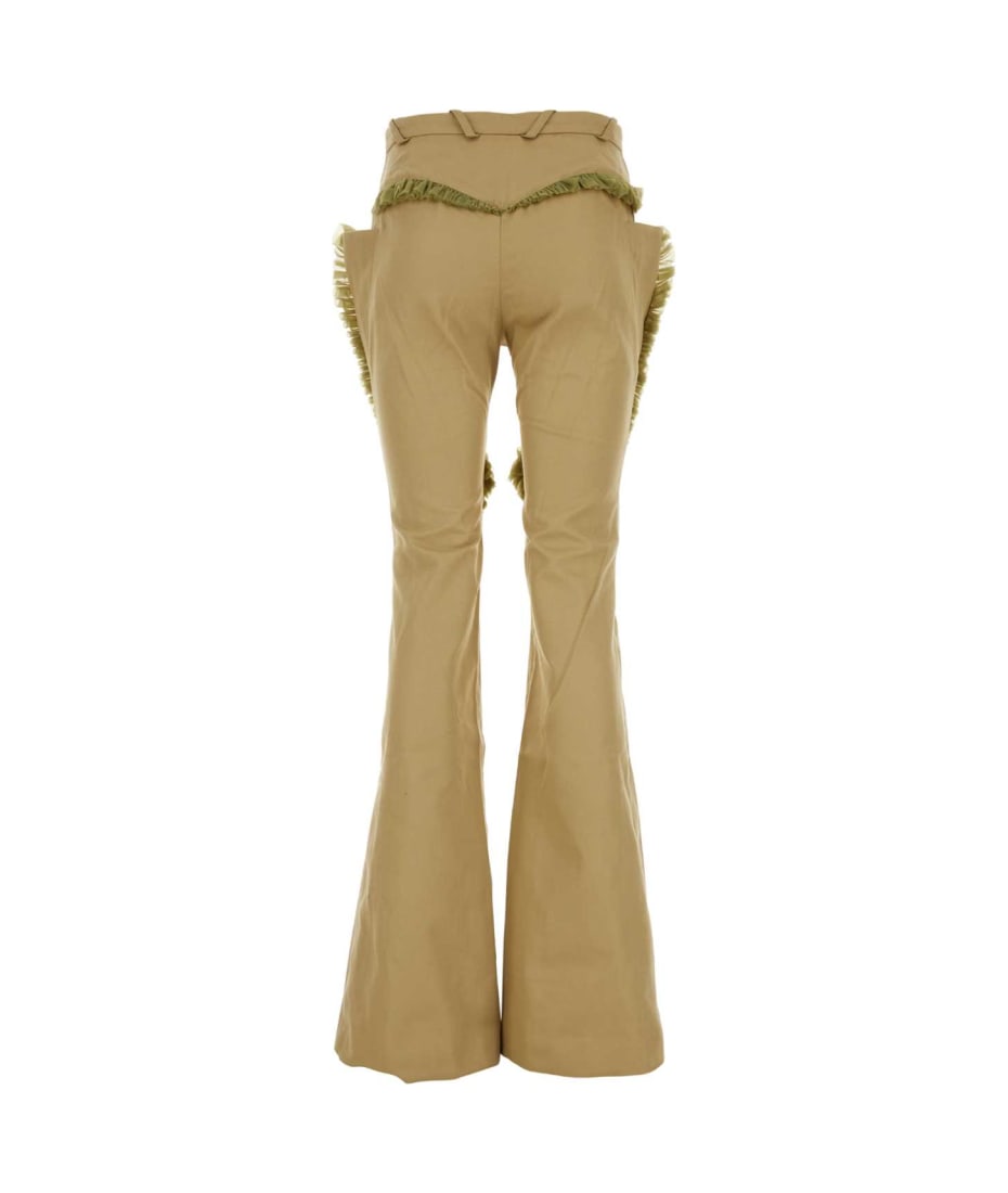 Kiko Kostadinov Beige Cotton Pant | italist