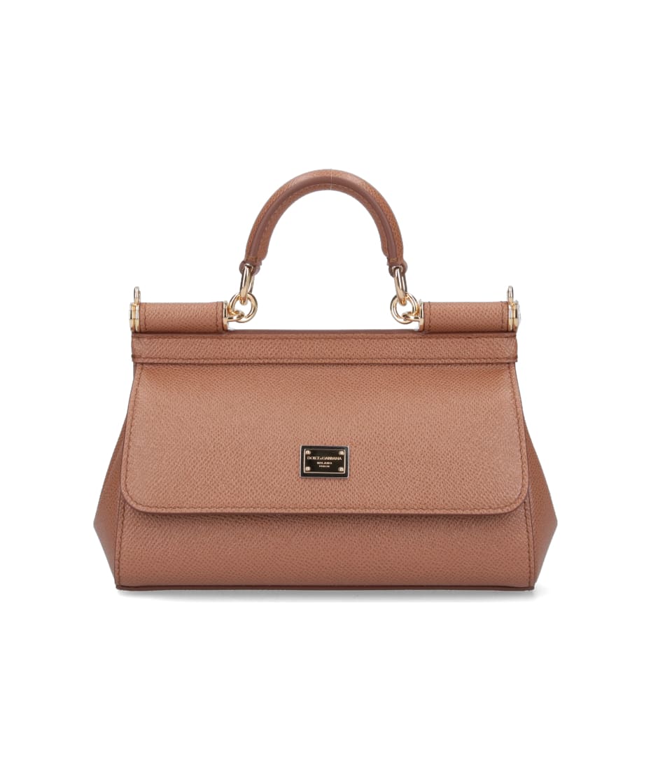 【関税&送料込み】Dolce & Gabbana Small Sicily Leather Han Dolce & Gabbana Small Handbag