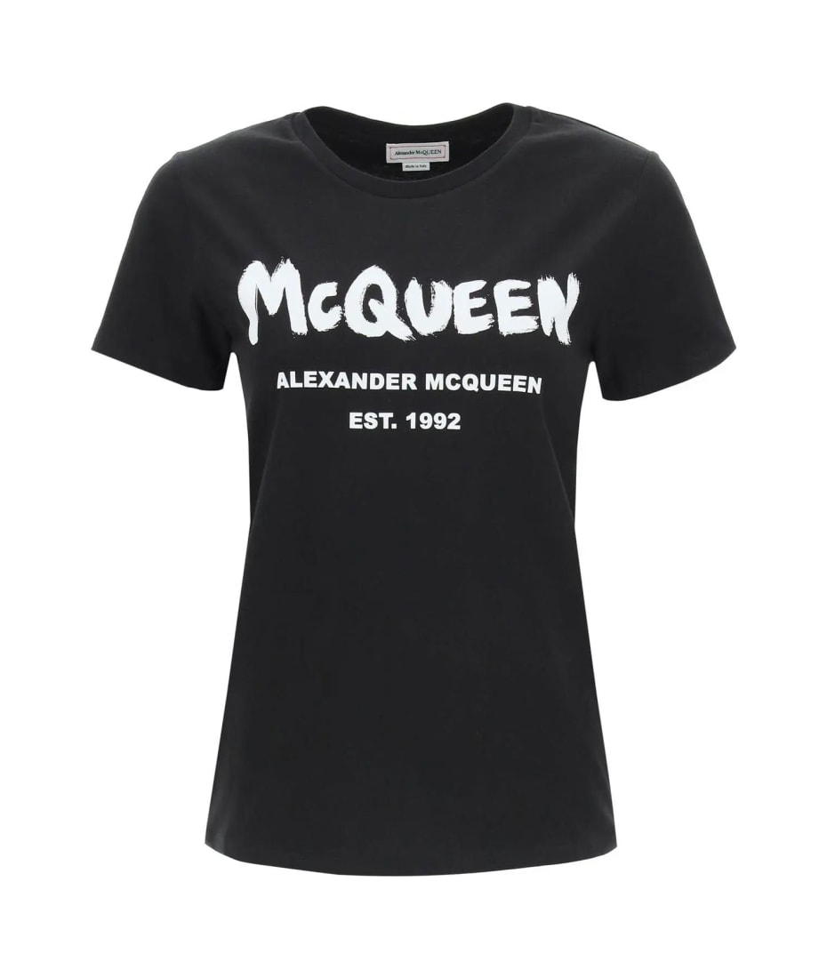 Alexander McQueen Cotton Logo T-shirt Tシャツ 通販 italist