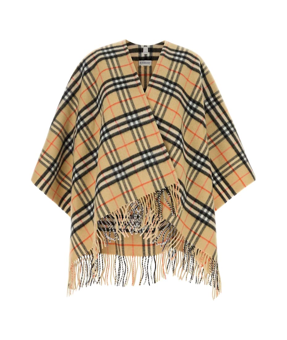 ポンチョ・ケープ Burberry Embroidered Wool Blend Cape Burberry Embroidered Wool Blend Cape | italist