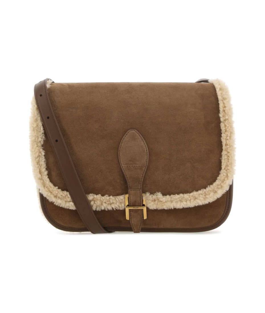 ショルダーバッグ・ポシェット SAINT LAURENT Brown Suede Crossbody Bag Saint Laurent Brown Suede Crossbody Bag | italist