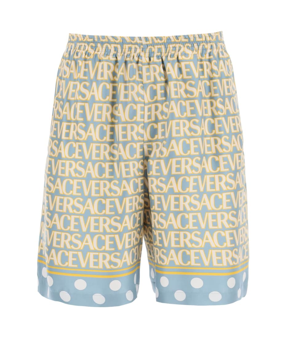 Versace Allover Kids Towel Shorts