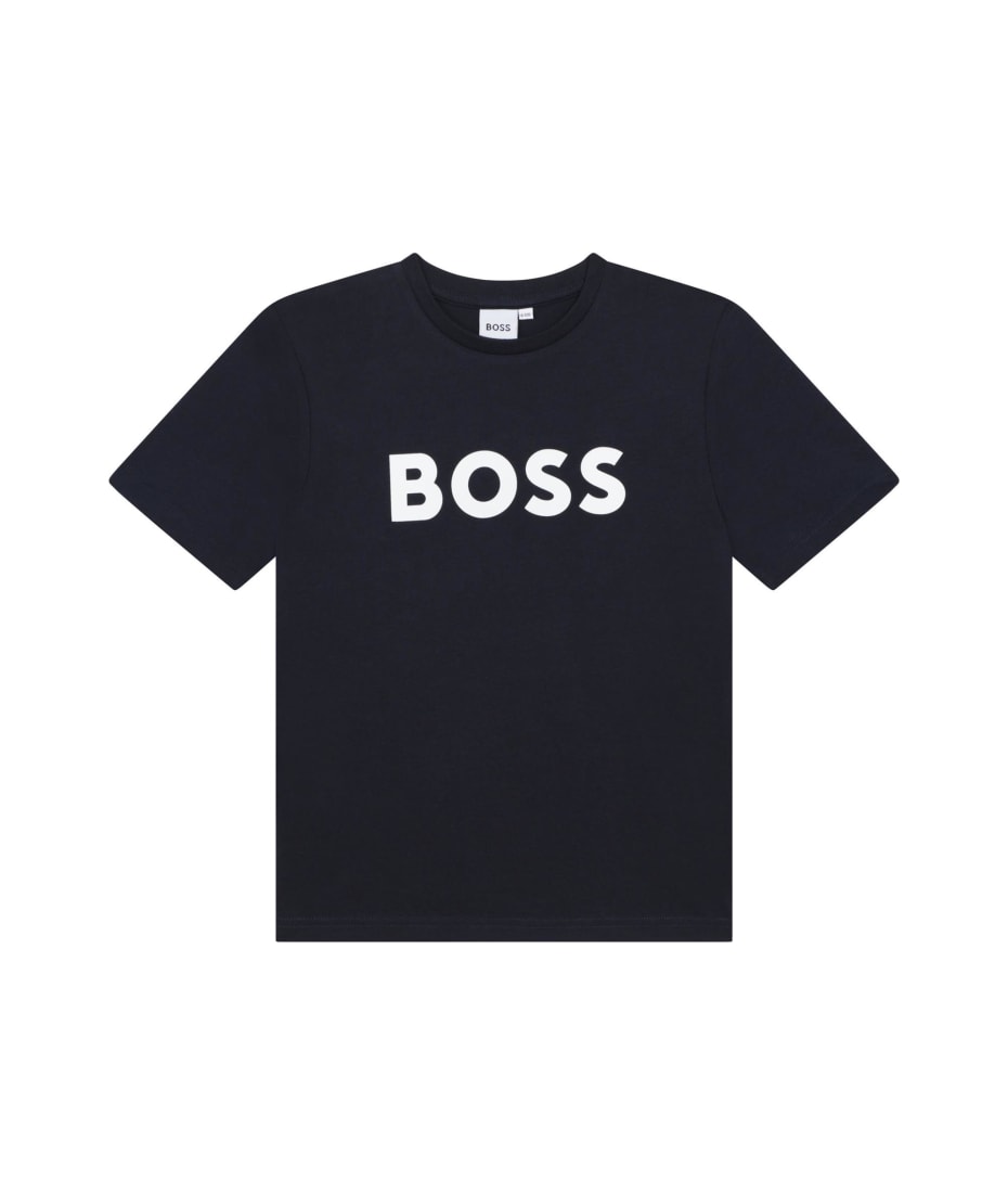 boss embossed t shirt