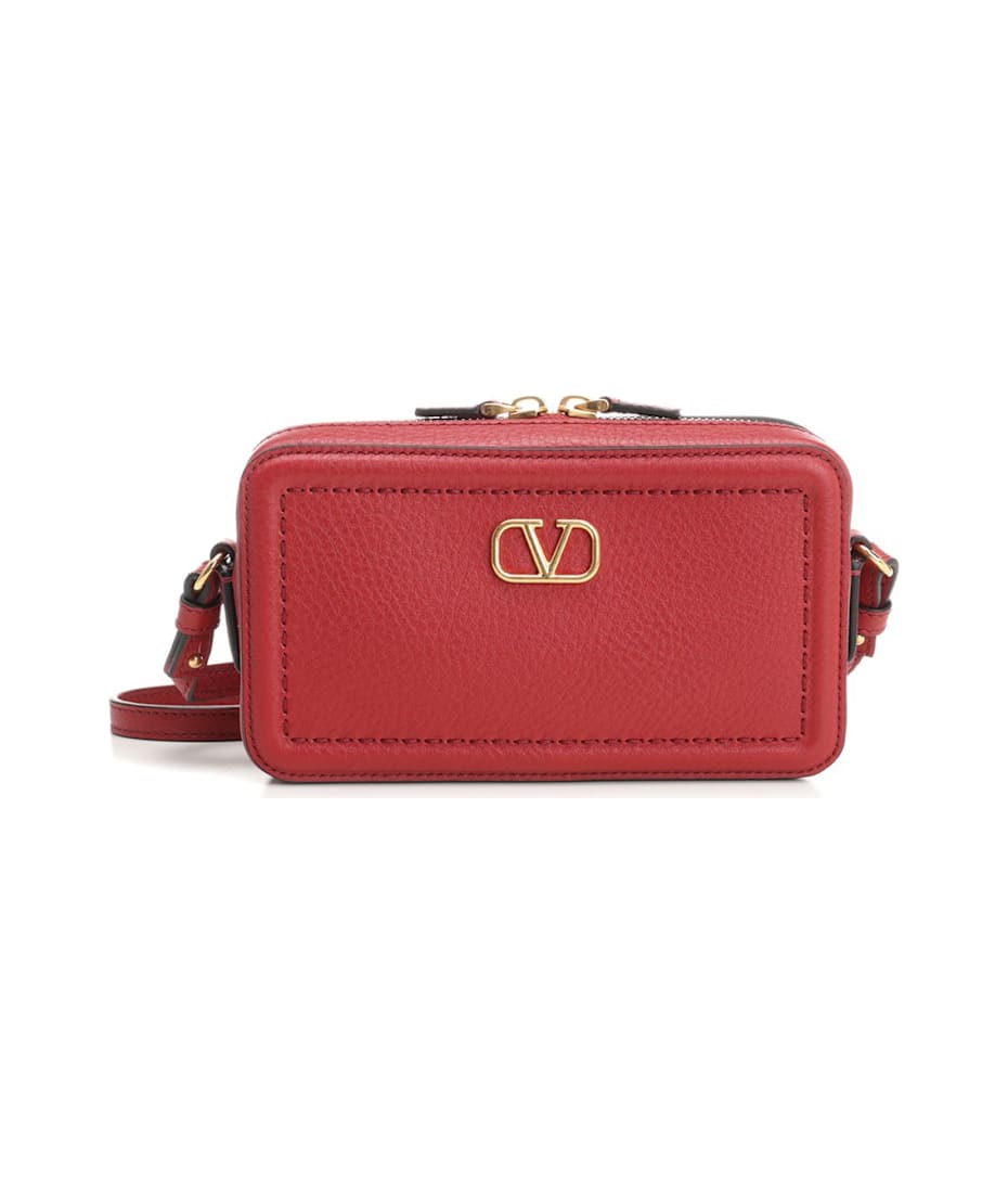 【関税&送料込】Valentino Garavani Red Leather Alltime Shoul Valentino Garavani 'alltime' Shoulder Bag | italist, ALWAYS