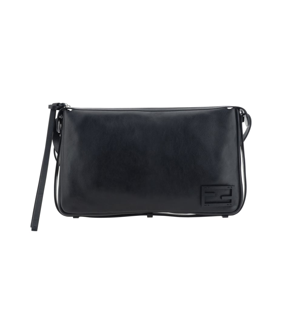 ショルダーバッグ・ポシェット FENDI 'Simply Fendi Medium' shoulder bag Fendi - Simply Fendi Medium FF fabric shoulder bag brown