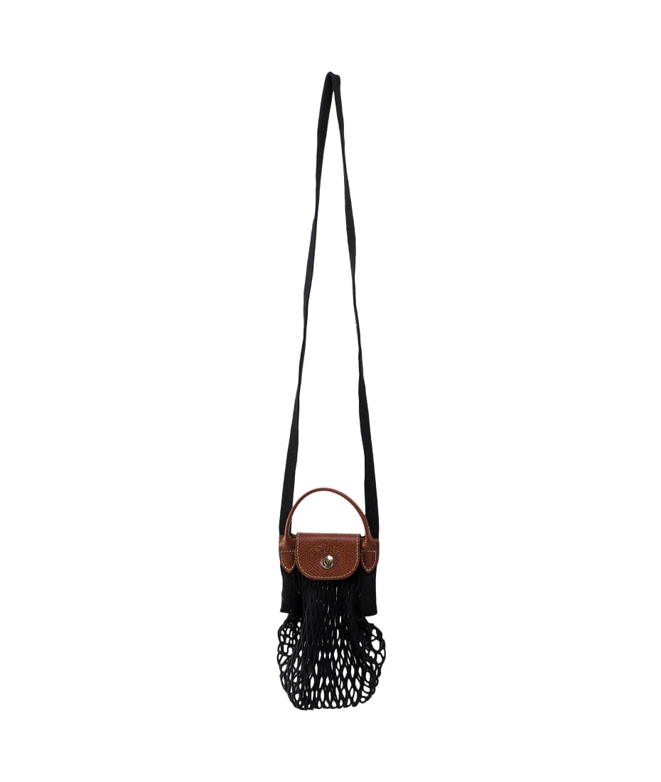 Shop Longchamp Le Pliage Filet Knit Bag