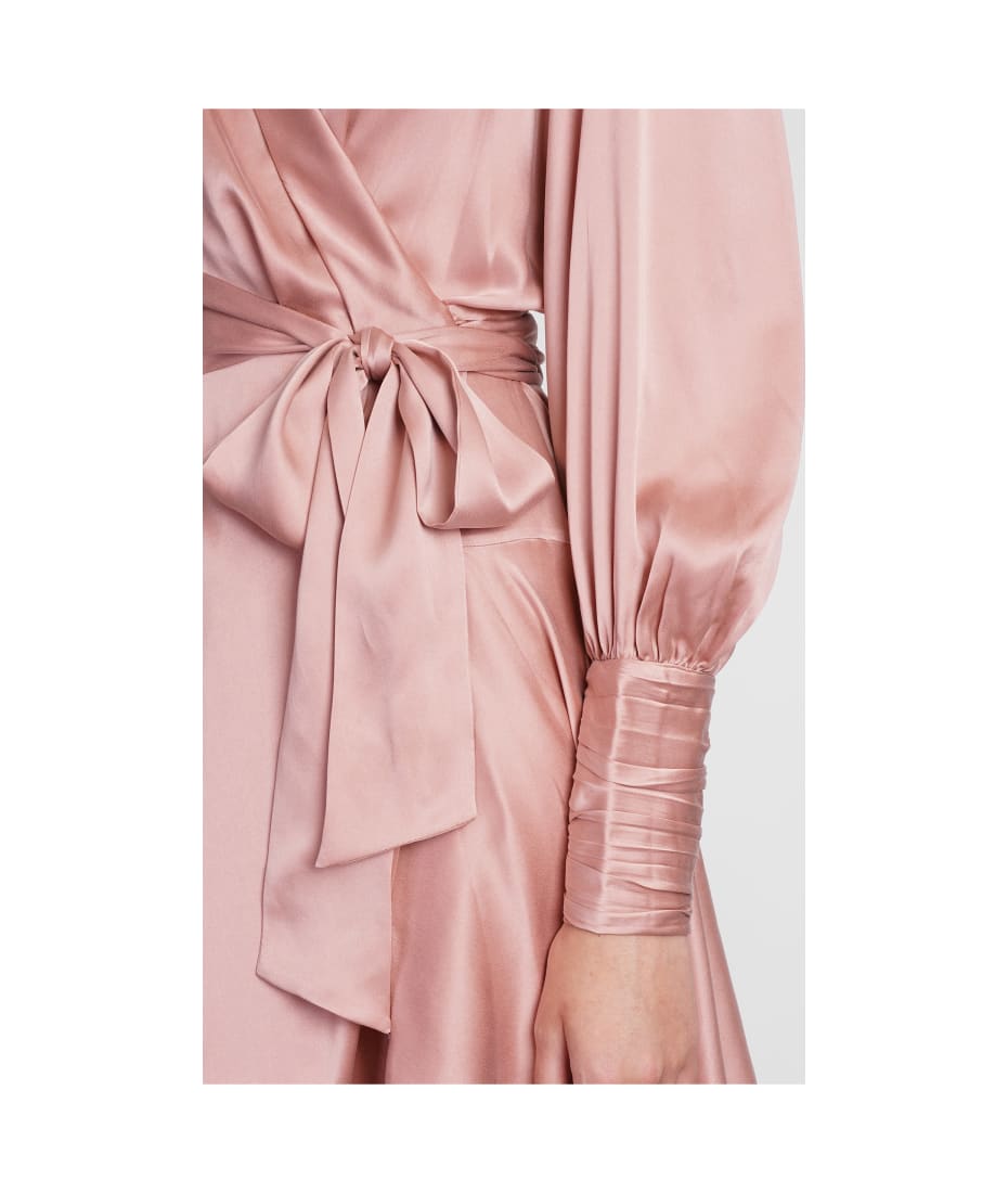 ワンピース ZIMMERMANN Woman Dress Blush Pink 9687DS253 WHTHYD Zimmermann Dress In Rose-pink Silk | italist