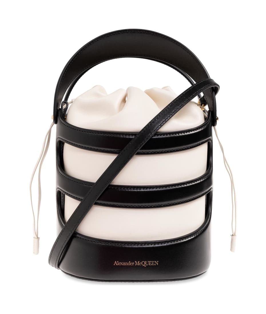 ショルダーバッグ・ポシェット ALEXANDER MCQUEEN TWO-TONE THE RISE BUCKET BAG Alexander McQueen Two-tone Leather The Rise Bucket Bag