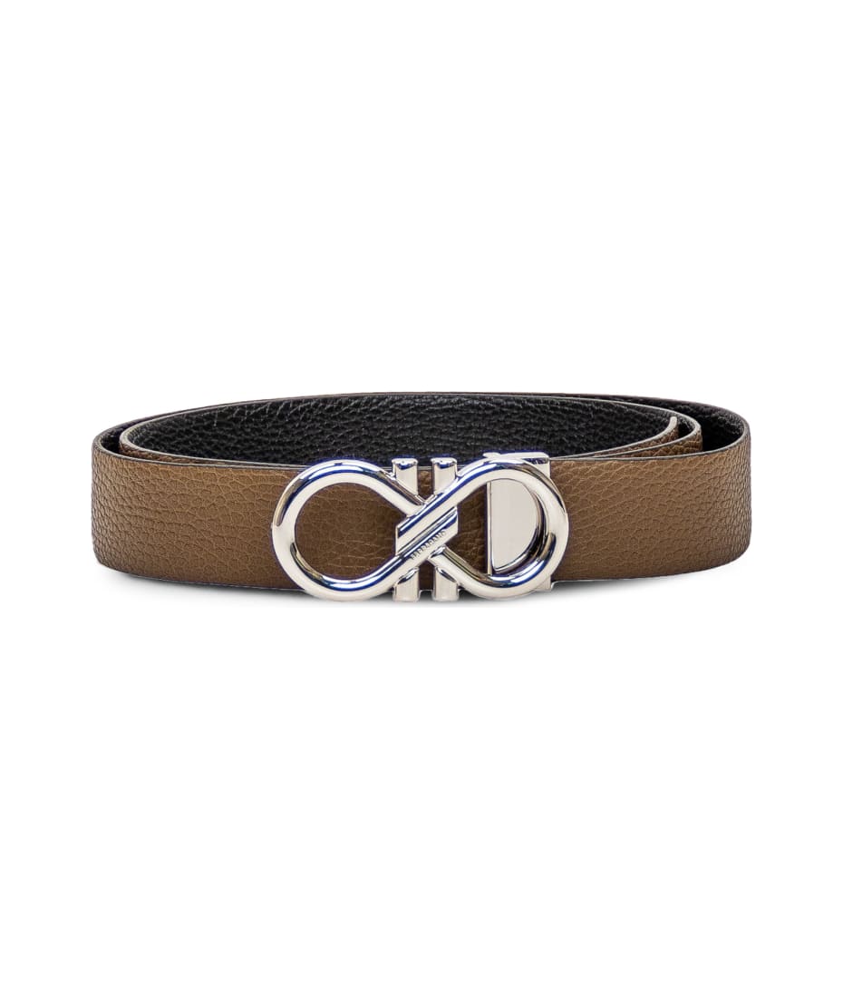 【送料&関税込】Ferragamo gancini Belt Ferragamo Men's Double Adjustable Leather Gancini Belt | Horchow