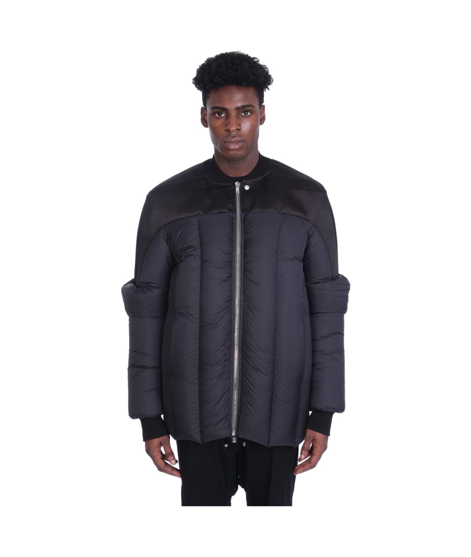 Rick Owens Geth Bomber Puffer In Black Polyamide | italist, ALWAYS