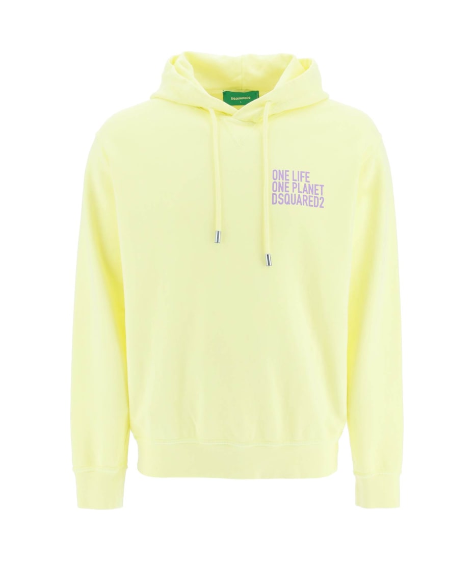 【送料&関税込】Dsquared2 one Life One Planet Sweatshirt Dsquared2 ONE LIFE ONE PLANET SMILEY Hoodie COOL GUY