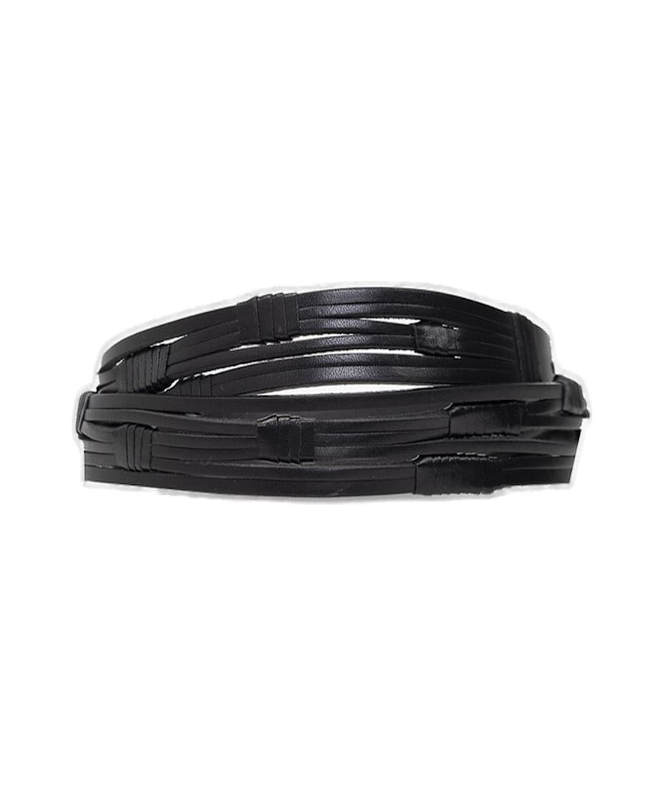 Saint Laurent Croissant De Lune Buckled Thin Belt | italist