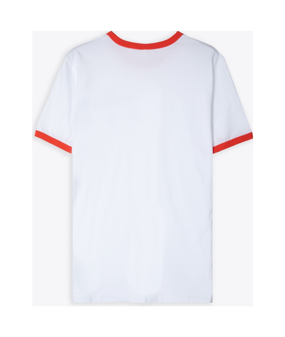 Sunflower Jagger Tee White t-shirt with red hems - Jagger