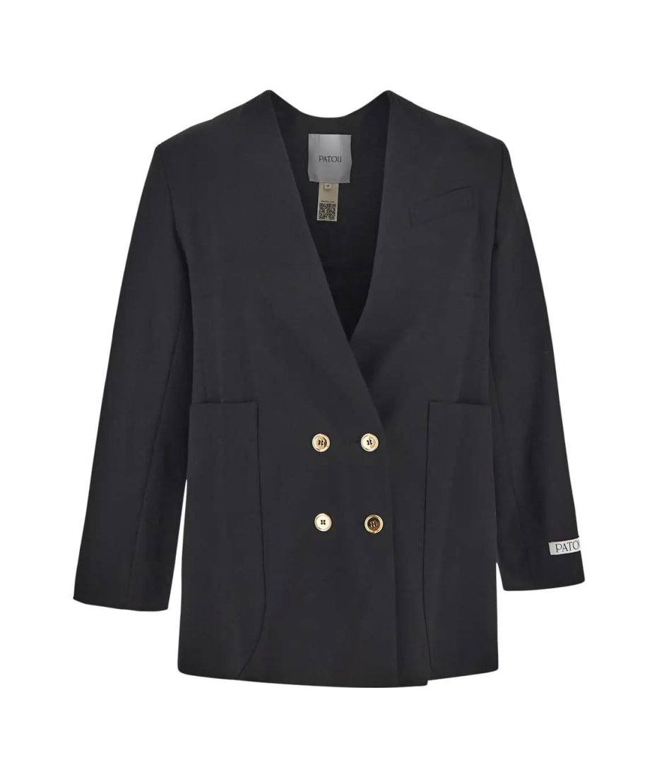 ジャケット PATOU Women Jackets OU015 0129999B BLACK Patou zip-up Jacket | Black | FARFETCH GE
