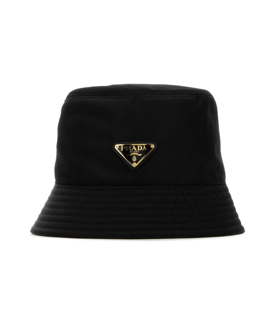 Prada Black Re-nylon Bucket Hat | italist