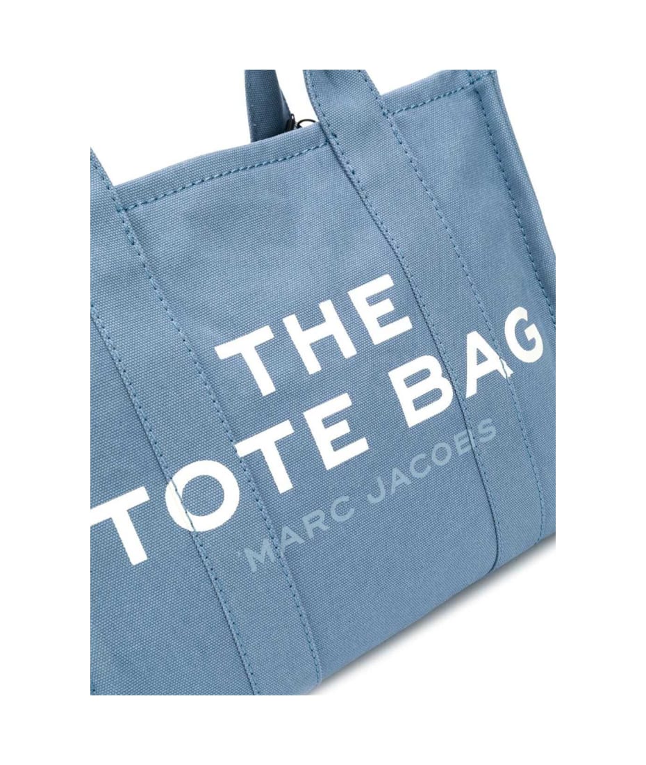 トートバッグ Marc Jacobs Light Blue Canvas Traveler Tote Handbag Marc Jacobs Light Blue Canvas Traveler Tote Handbag With