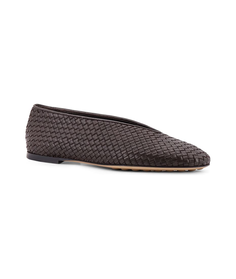 【送料関税込み】BOTTEGA VENETA Rosa woven leather ballerinas Bottega Veneta Rosa Woven Leather Ballerinas | italist