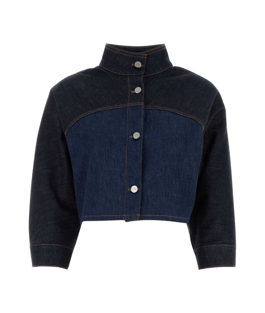 【送料&関税込】Fendi Two-tone Denim Jacket Fendi Two-tone Denim Jacket | italist