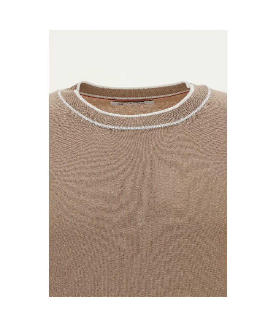 Brunello Cucinelli T-shirt - Creta+panama+nebbia