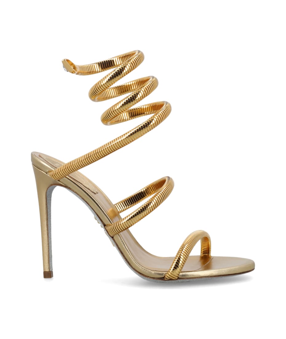 Juniper Gold Metal Snake Sandal