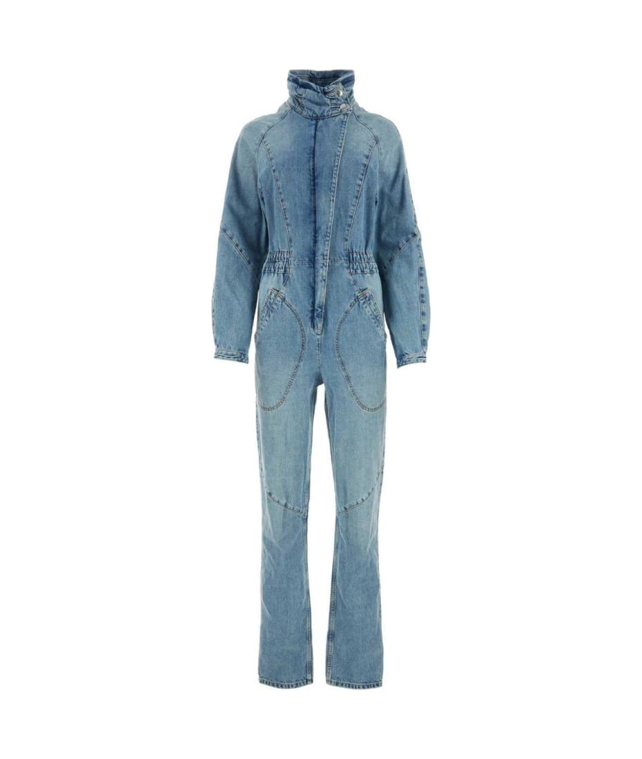 Isabel Marant Kimea High-neck Denim Jumpsuit | italist, ALWAYS