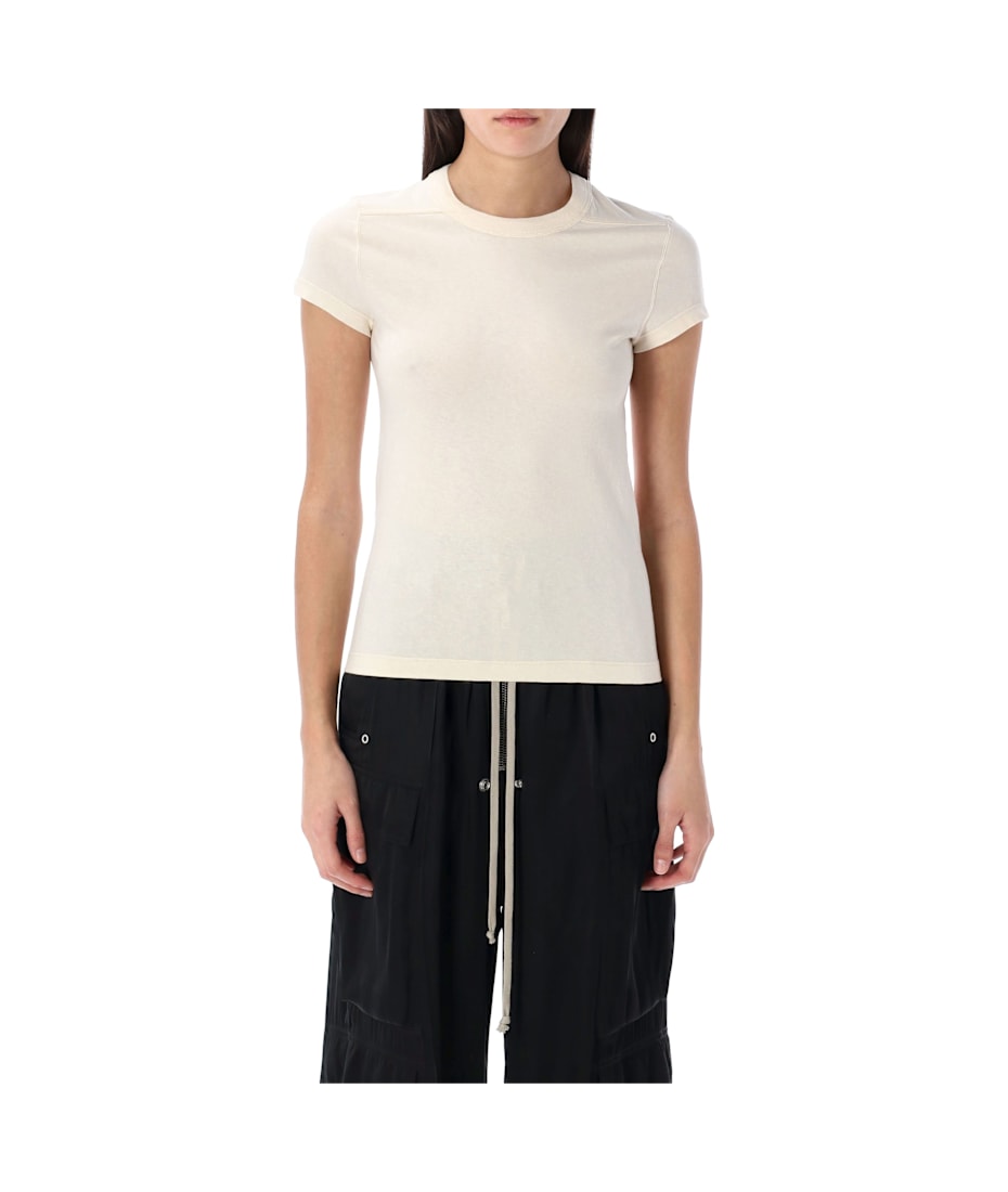 【Rick Owens】 CROPPED LEVEL T Rick Owens Cropped Level T-shirt | Brown | FARFETCH