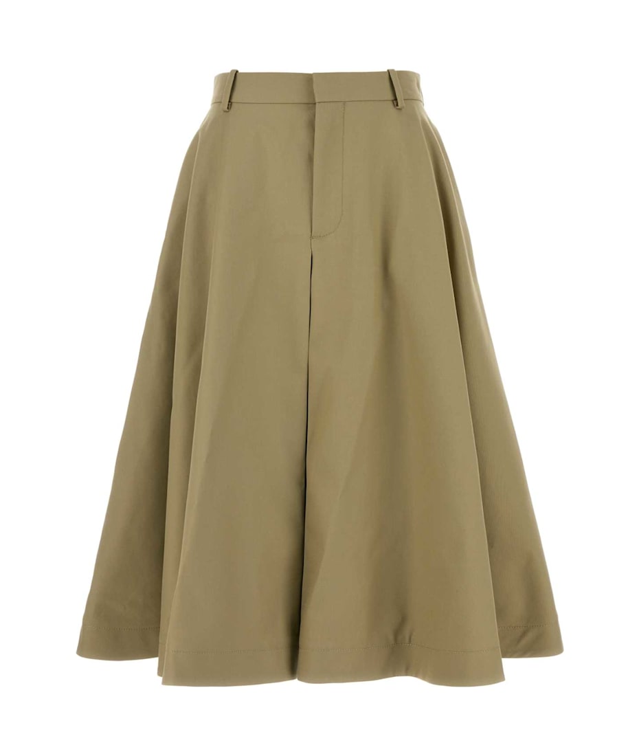 スカート BOTTEGA VENETA KHAKI COTTON SKIRT Bottega Veneta Khaki Cotton Skirt | italist