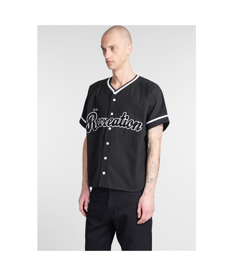 Tシャツ・カットソー BODE SS25 Shirts (MRS25SH040 BLACK) Baseball Shirt (MRS25SH040-BLACK)
