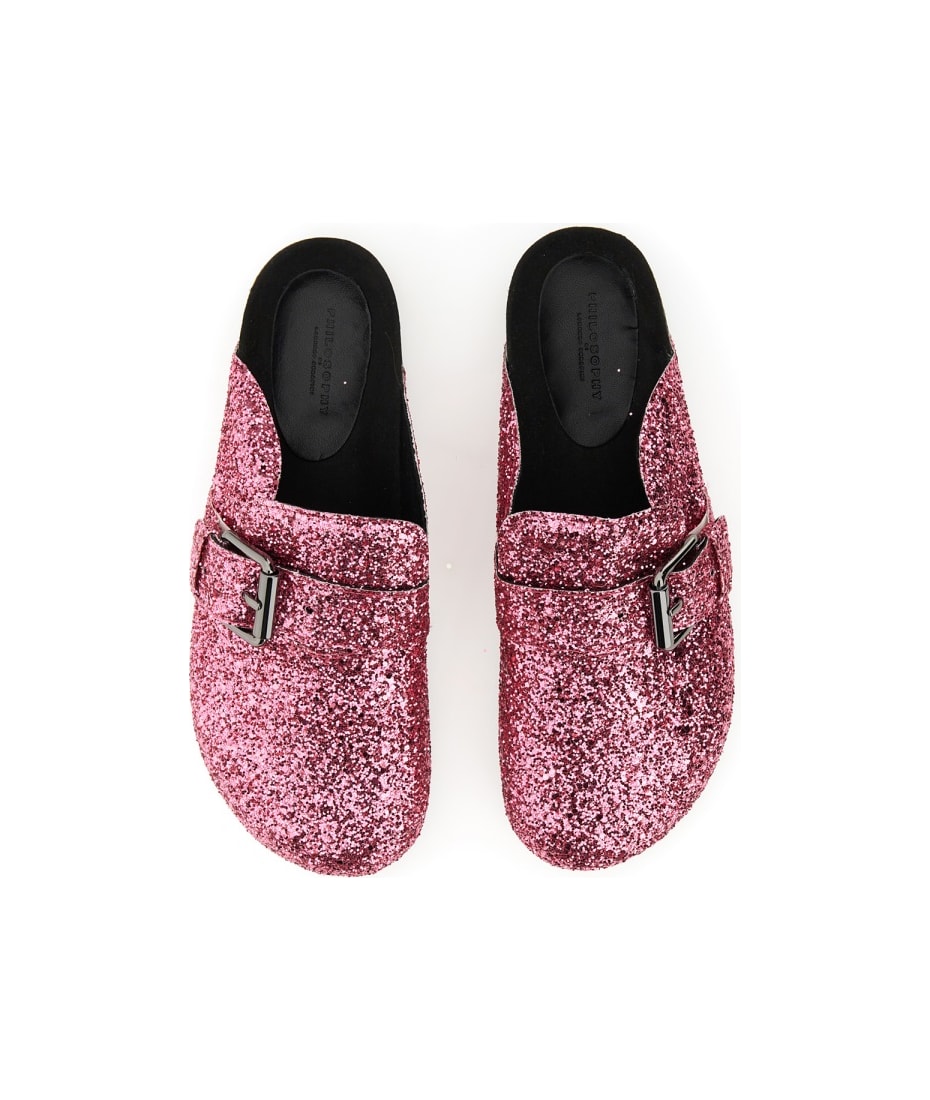 サンダル・ミュール PHILOSOPHY DI LORENZO SERAFINI SANDAL WITH GLITTER Philosophy di Lorenzo Serafini Sandal With Glitter | italist