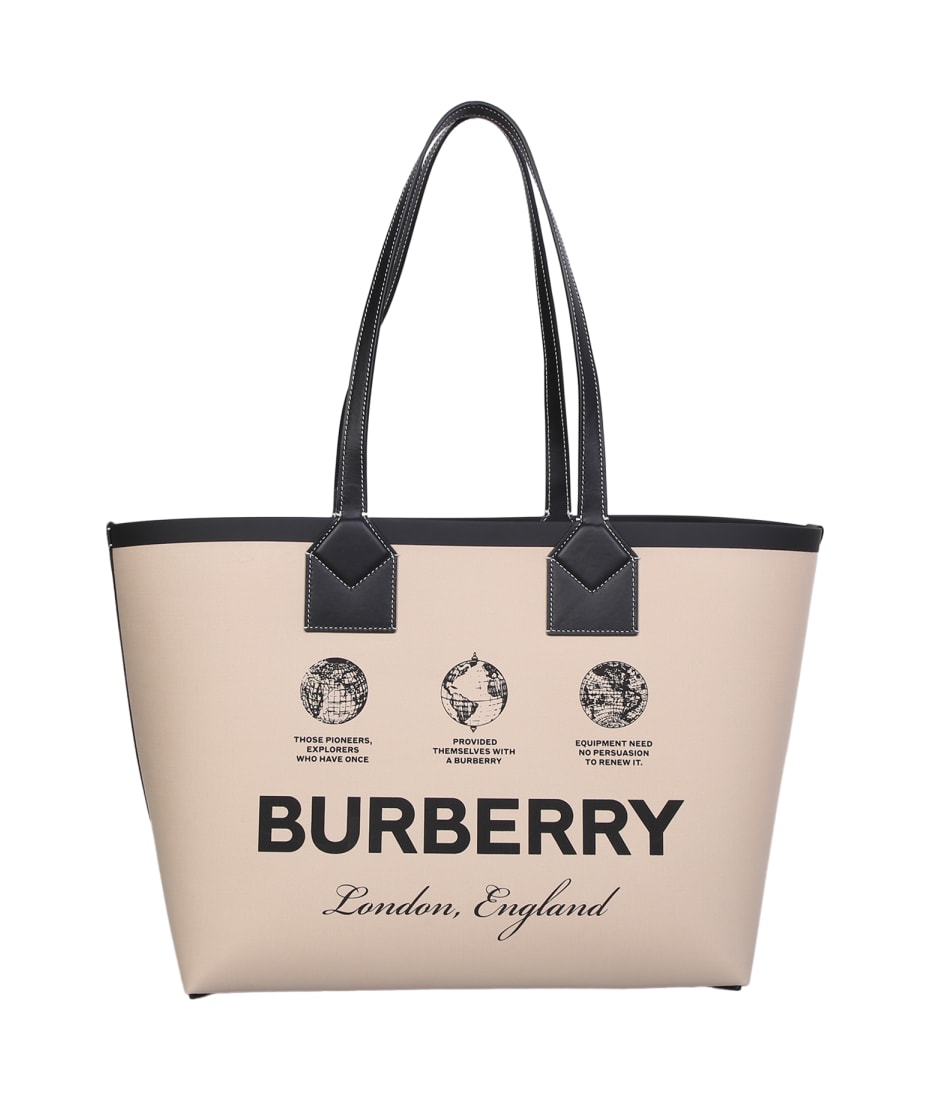 【BURBERRY】LONDON MEDIUM TOTE BAG Burberry Medium London check-pattern Tote Bag | Brown | FARFETCH