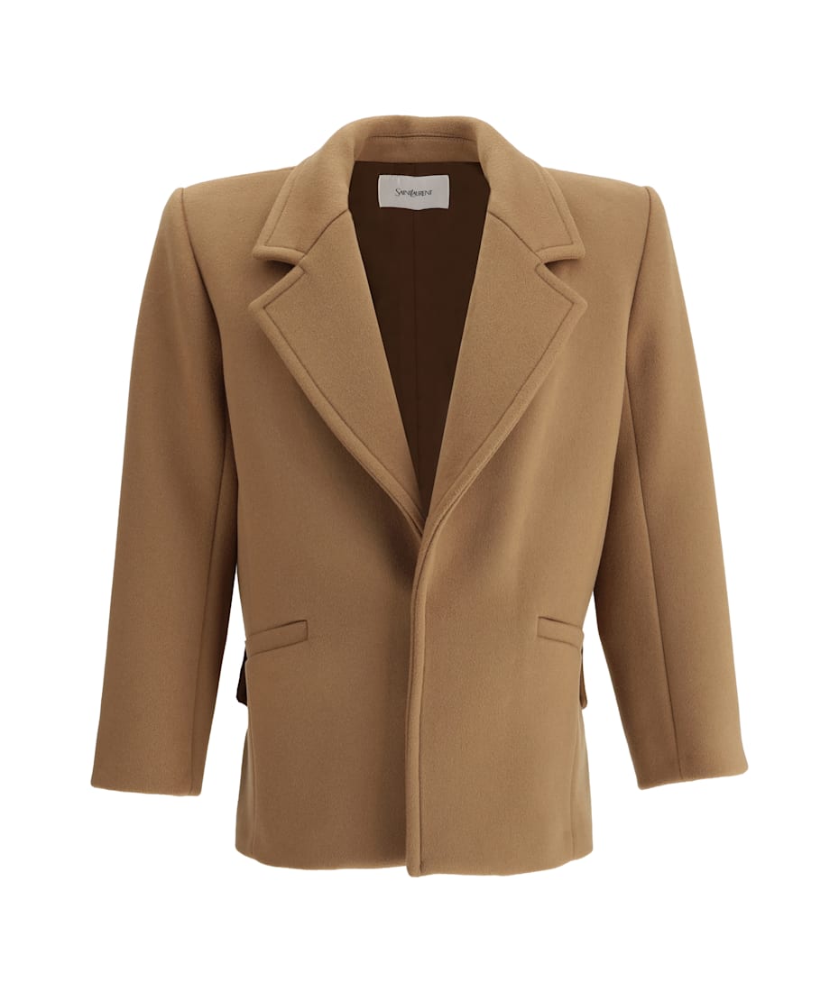 ジャケット SAINT LAURENT Woman Jacket Brown 827736YCQN2 1242 SAINT LAURENT: Shirt woman - Brown | Saint Laurent jacket