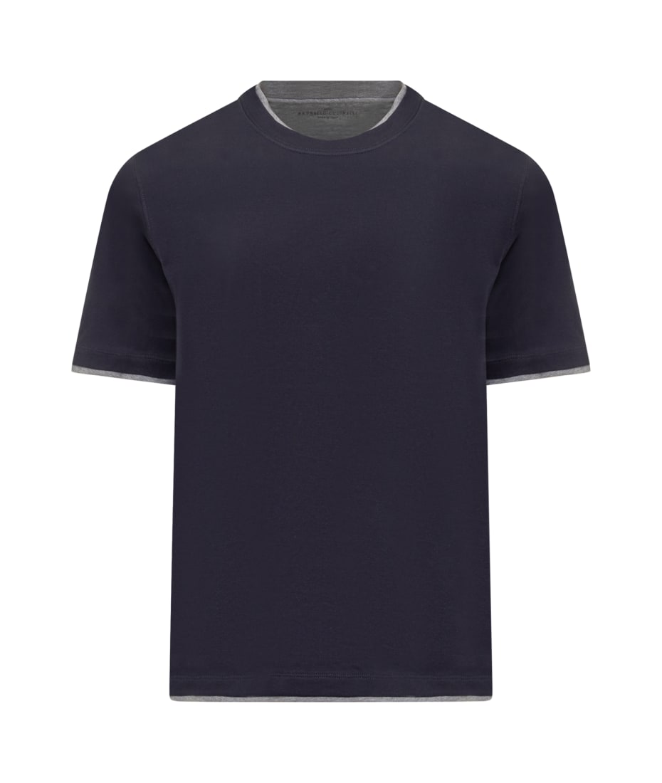 Brunello Cucinelli Jersey T-shirt With Ribbed Hem | italist