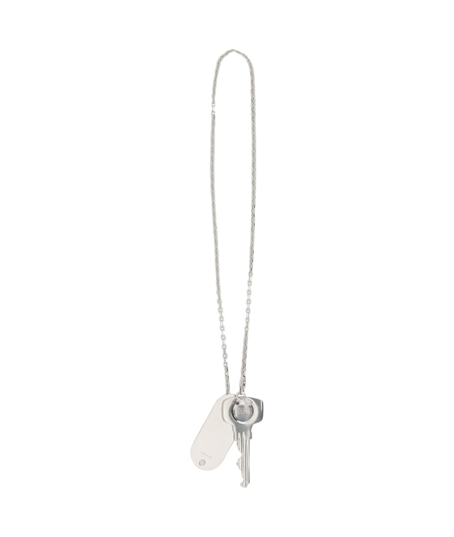 MM6 Maison Margiela★Key Necklace MM6 Maison Margiela Numeric Signature Key Necklace | Silver