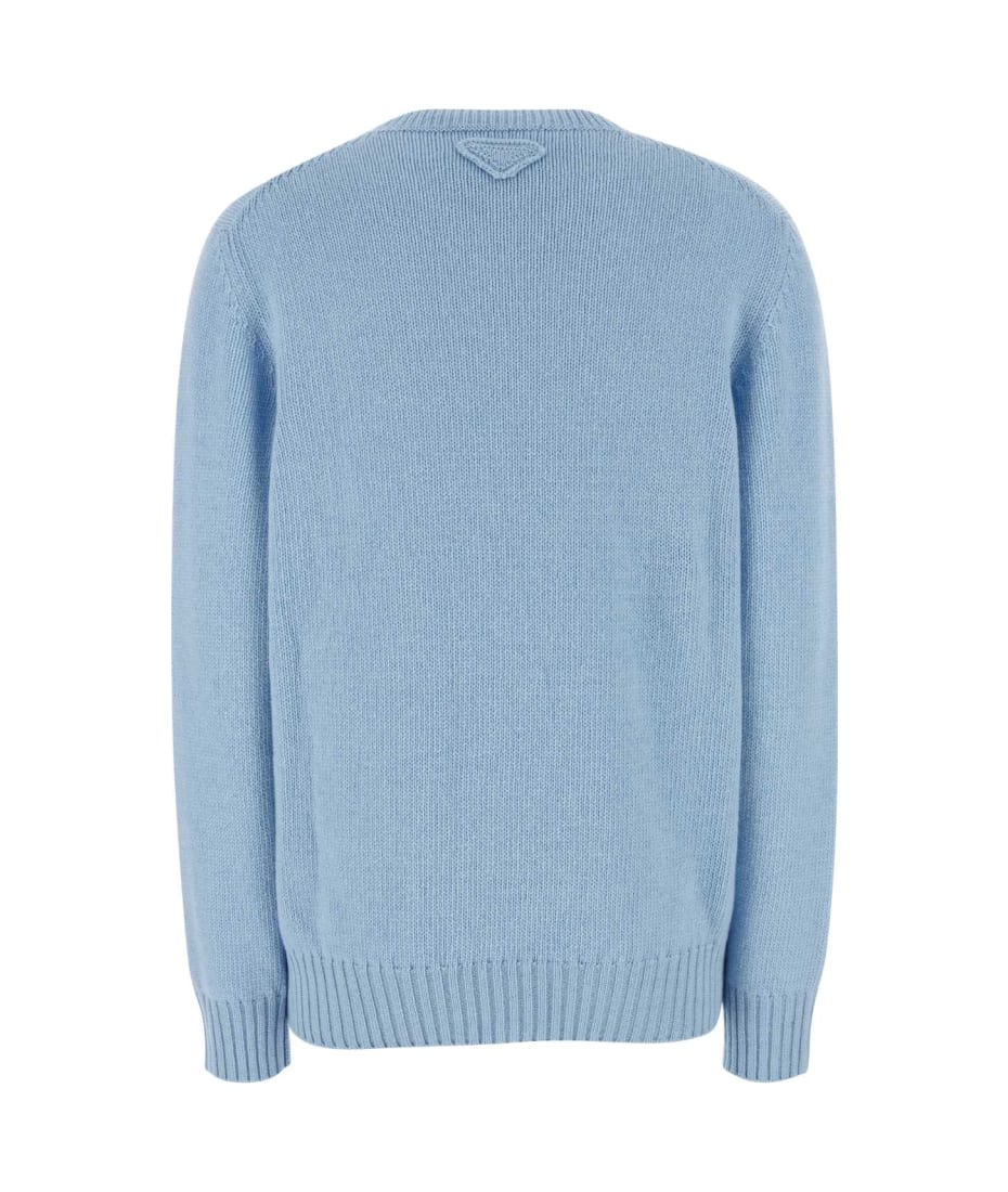 24PF new /PRADA シェットランドウールセーター Sweater Blue 24PF new /PRADA シェットランドウールセーター Sweater Blue