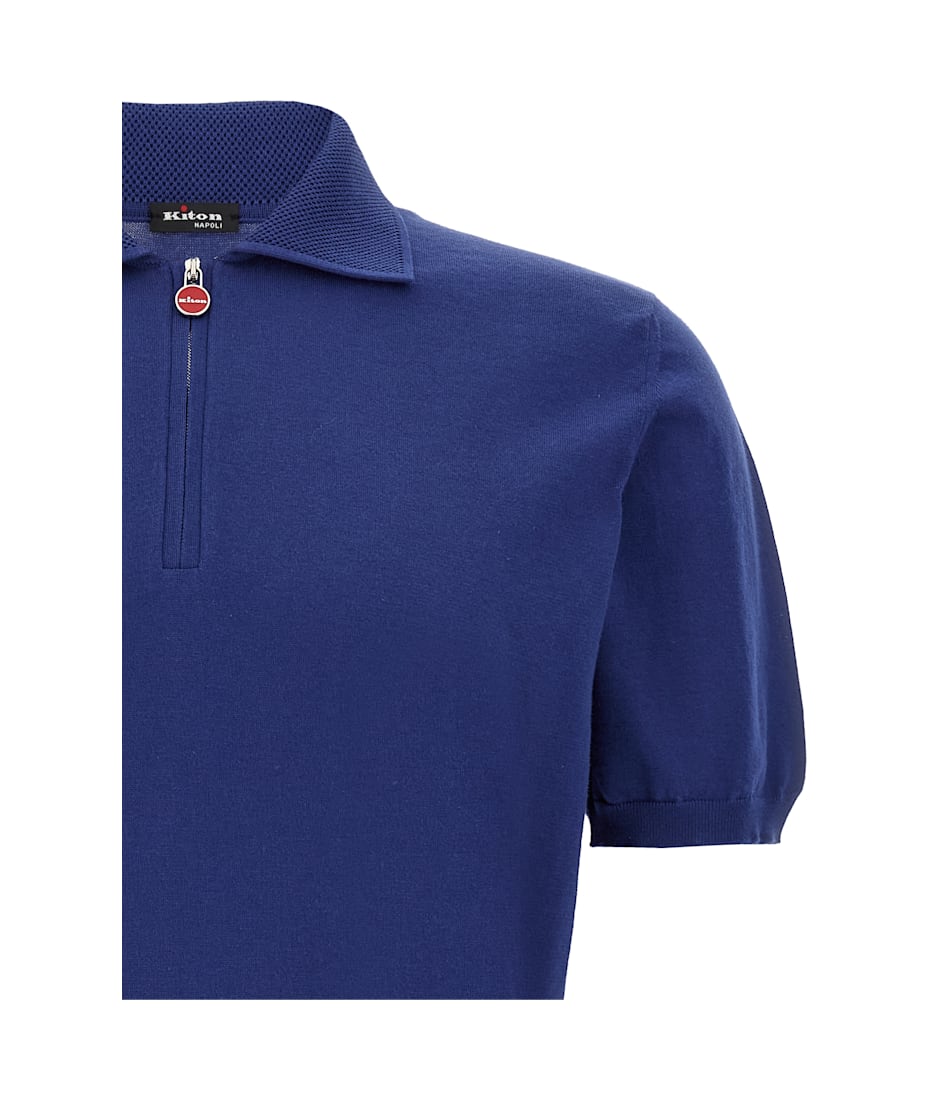Kiton Honeycomb Polo Shirt | italist Kiton Honeycomb Polo Shirt | italist