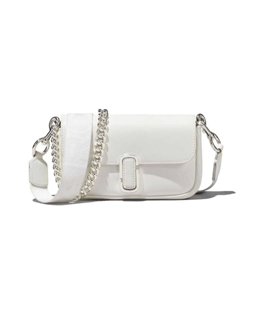 WOMAN MARC JACOBS WHITE LEATHER THE MESSENGER