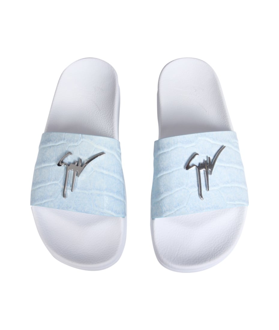 Giuseppe Zanotti Slide Sandals With Logo | italist