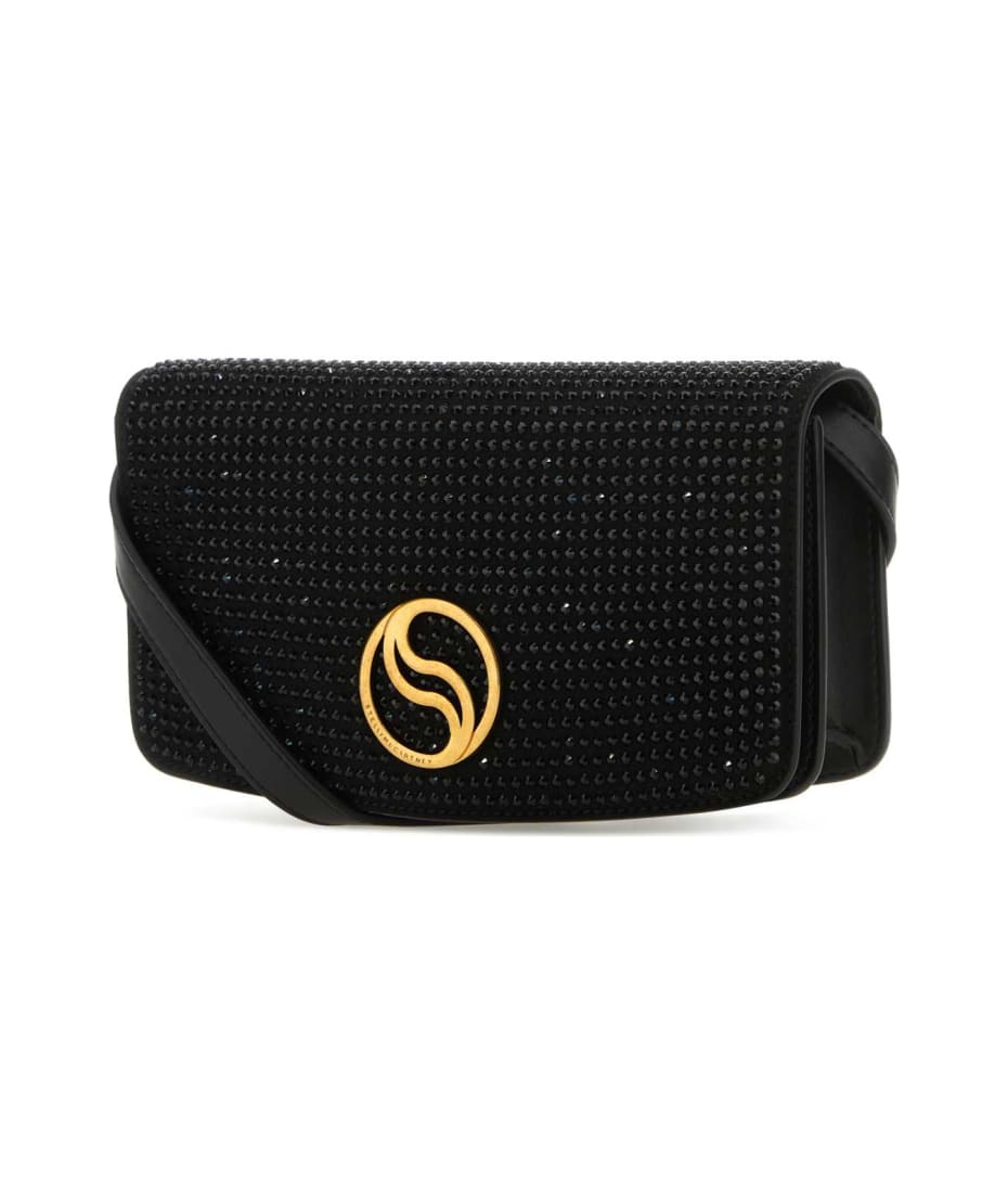 長財布 Stella Mccartney Black alter mat mini S-Wave wallet Stella McCartney Black Alter Mat Mini S-wave Wallet