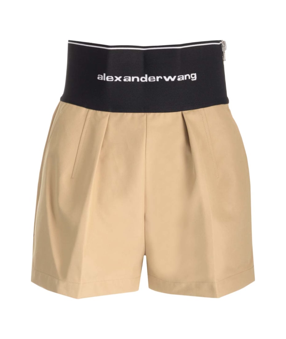 完売必至アイテム【alexanderwang】 Leather Safari Shorts alexanderwang アレキサンダーワング コットン仕立て サファリ
