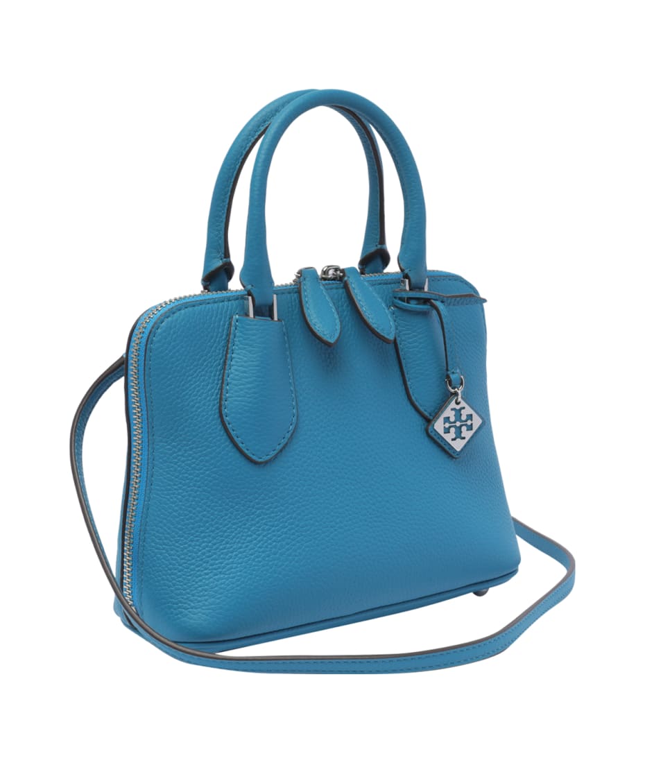 Tory Burch 正規品/送料関税込み ミニ SWING Tote Bag Amazon.com: Tory Burch Black Leather Mini Swing Handbag