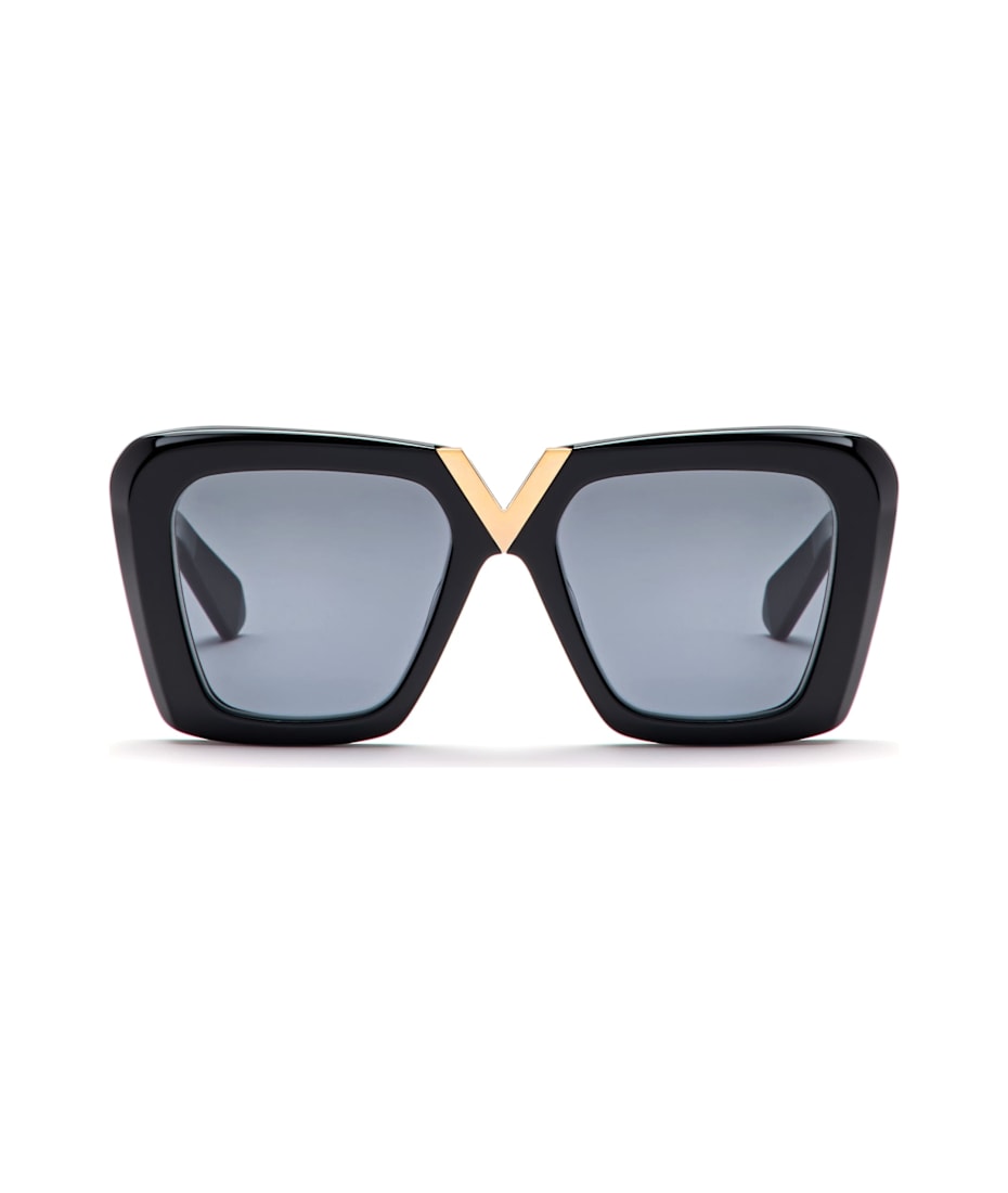 サングラス VALENTINO SS25 Woman SUNGLASSES (VLS-100D-64 D GOLD) Valentino Eyewear V-gold-ii - Black / Gold Sunglasses